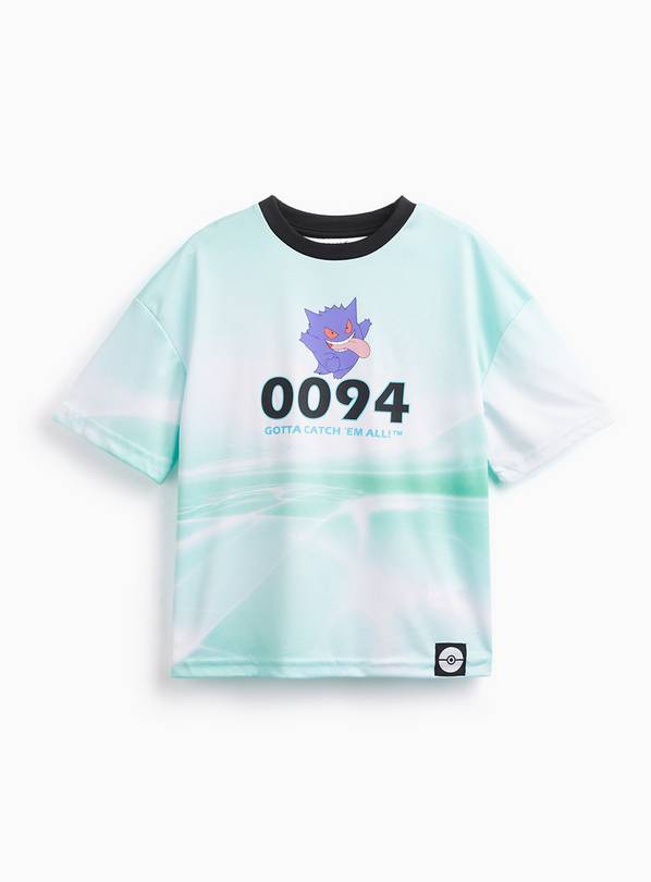 Green Pokemon Gengar Print T-Shirt 10 years
